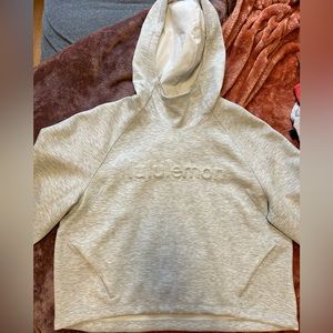 Heathered Grey Embossed Lululemon Hoodie
